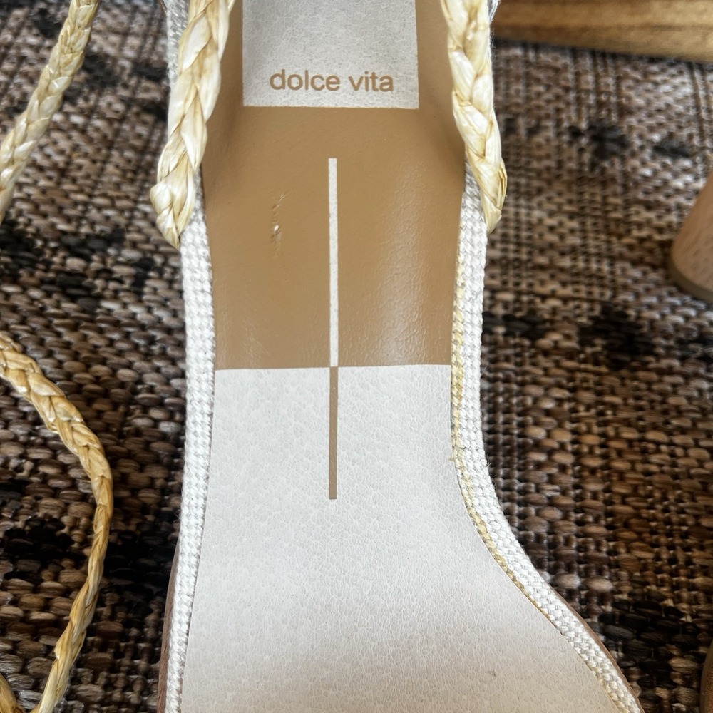 Dolce Vita Women's 9.5 Peach High Heel Sandals Ankle Straps Dressy 3.5" Heel - Picture 4 of 15